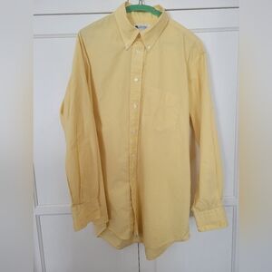 Vintage Troy Shirtmakers Guild Yellow Gingham Button-Down Shirt, 16- 32-33